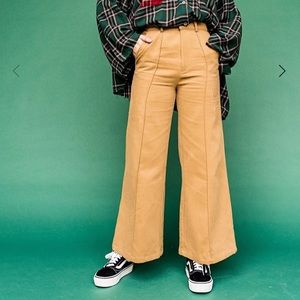 NWT Tan Wide Leg Trousers - Dressed in LaLa